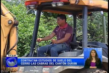 Contratan estudios de suelo del cerro Las Cabras del cantón Durán