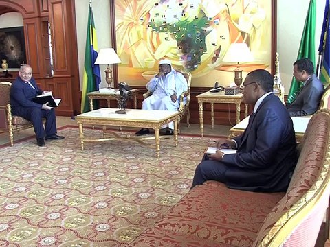 Audience du Président Ali Bongo Ondimba avec le secrétaire général de la CEEAC