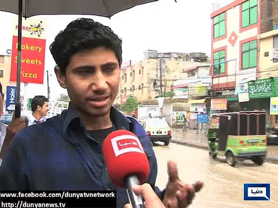 Dunya News - Rawalpindi: Rain creates distortion in lives as metro bus project undeway