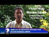 Derecho de respuesta: Candidato a diputado Víctor Morales