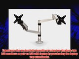 3M Easy Adjust Desk Mount Dual Monitor Arm Space Saving Design Monitors Up to 20 lbs and