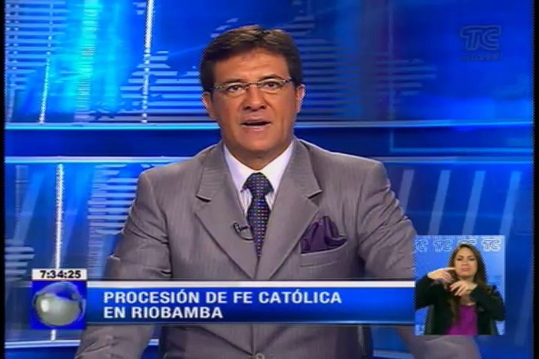 Católicos participaron de la procesión del Señor del Buen Suceso en Riobamba