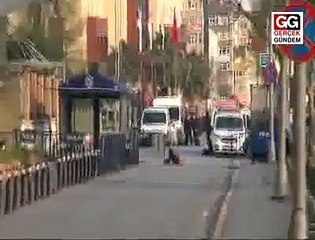 İSTANBUL EMNİYET MÜDÜRLÜĞÜ ÖNÜNDE SİLAH SESLERİ