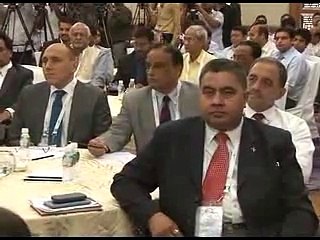 Gujarat Aero Conclave 2015 Aviation min Gajapathi Raju and Saurabh Patel