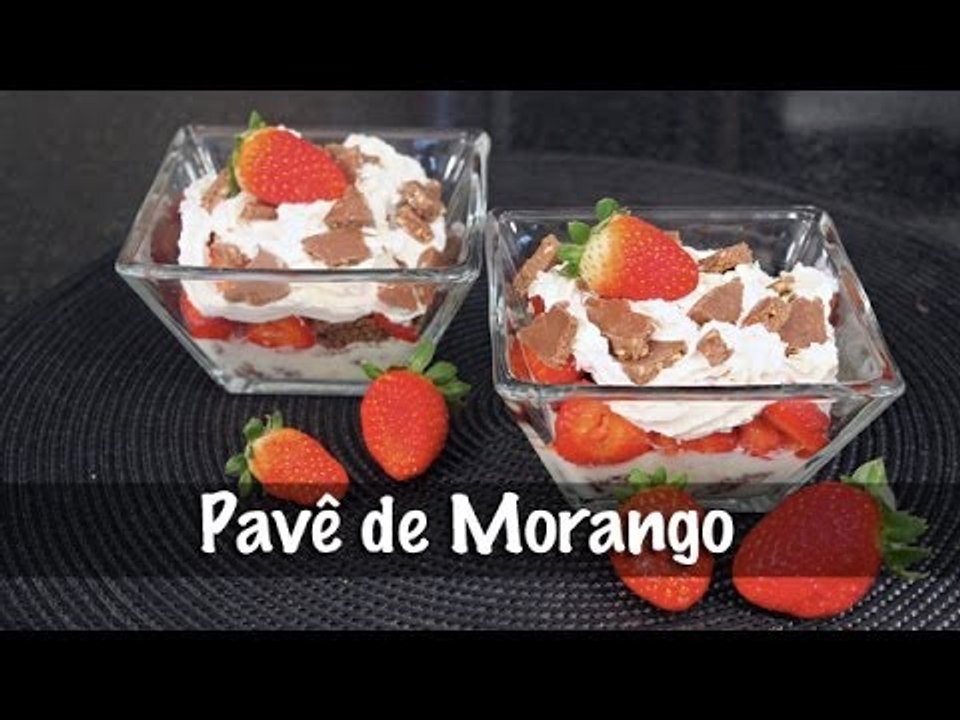 Receita de Pavê de Morango