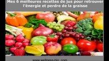 Mes 6 meilleures recettes de jus pour retrouver l'energie et perdre de la graisse