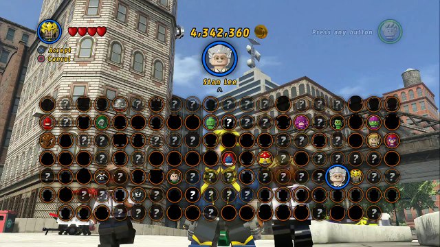 LEGO Marvel Super Heroes (PS4) - Stan Lee _ Excelsior Hulk Free Roam Gameplay