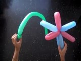 Woven balloon flower. How to make woven balloon flower. Flower balloon twisting