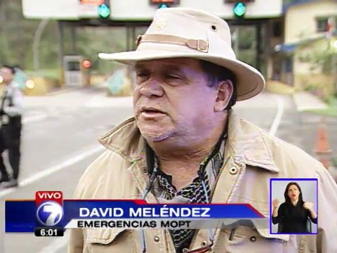 MOPT reabre el paso por la ruta a Limón