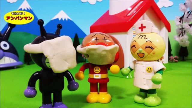 アンパンマンおもちゃアニメ❤アンパンマンとバイキンマンの花粉症 Anpanman Toys Animation