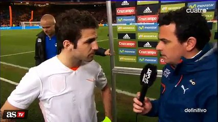 Selección Española: Césc Fábregas explota contra un reportero (VIDEO)