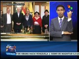 Visita Bolivia presidenta del parlamento de Ecuador