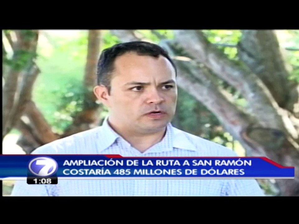 Ampliación de ruta San José- San Ramón costaría 485 millones de dólares