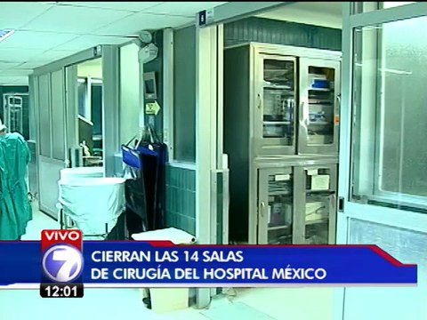Director Hospital México: se atenderán cirugías de emergencia pese a cierre de quirófanos