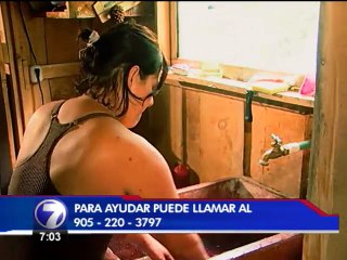 Una madre y sus hijos anhelan su casa propia para dejar de vivir en una caballeriza