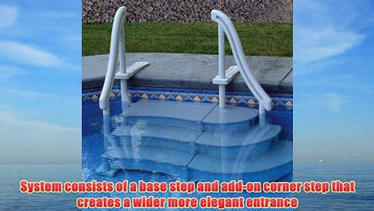 confer curve inground swimming pool steps