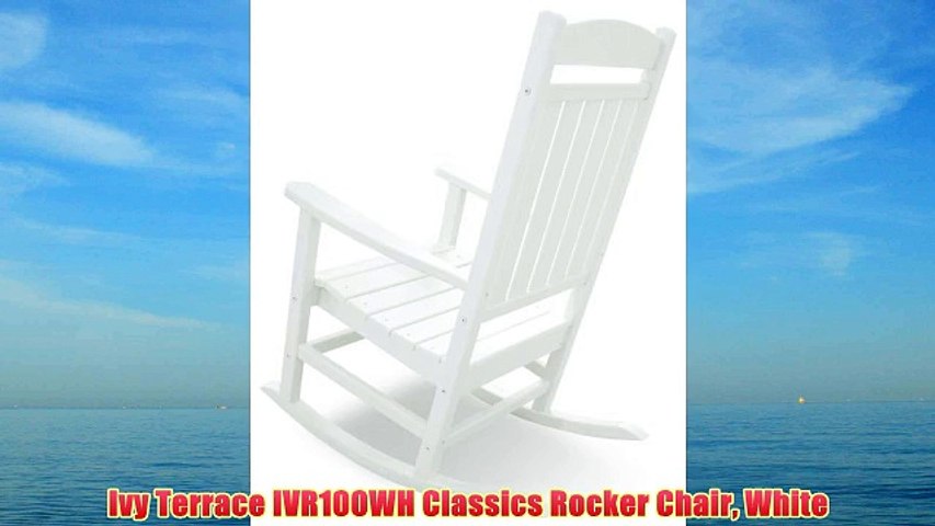 Ivy Terrace Ivr100wh Classics Rocker Chair White Video Dailymotion