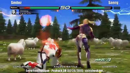 EFL Payback 3D - Tekken 6 Grand Finals - Smilez (Baek, Kuma, Hwoarang) vs Saeng (Nina, Jack)
