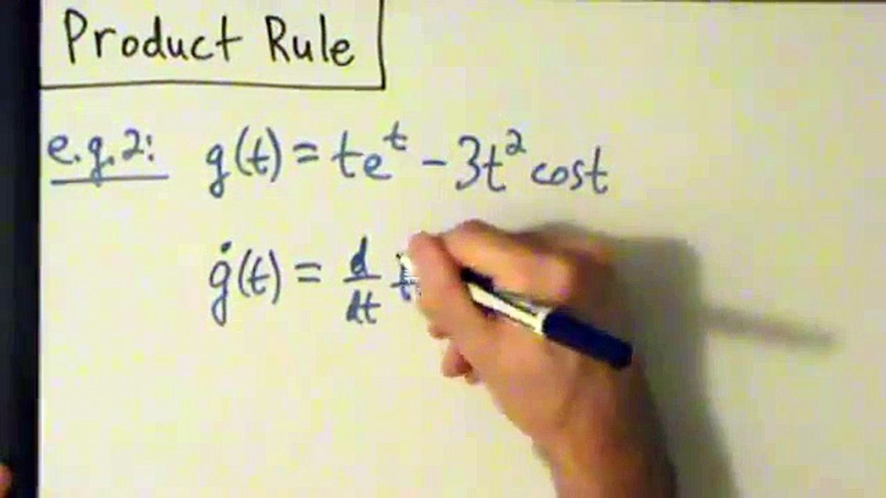 Calculus I - Derivatives - Product Rule - Example 2