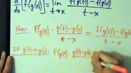 Calculus I - The Chain Rule - Part 3 of 3 - Detailed Proof and Explanation