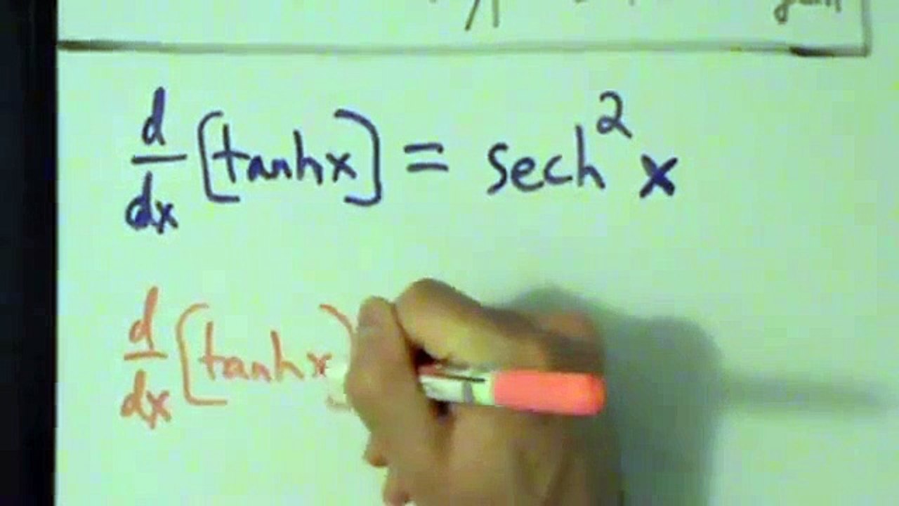 Calculus I - Derivative of Hyperbolic Tangent Function tanh(x) - Proof