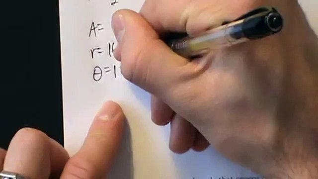 Trigonometry - Foundations - Area of a Sector - Two Examples