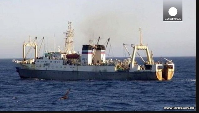 Russian trawler sinks in freezing Western Pacific Ocean