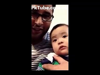 Very Funny Cute Baby Acting Like Father