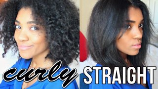 How To: Straightening My Natural Hair