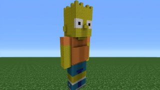 Minecraft Tutorial: How To Make Bart Simpson