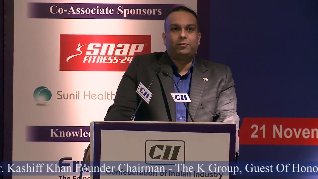 Kashiff Khan - A Guest of Honor at CII Leadership Summit New Delhi 2014