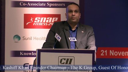 Kashiff Khan - A Guest of Honor at CII Leadership Summit New Delhi 2014