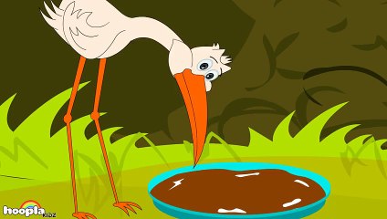 The Fox and the Stork - Aesop's fables