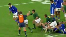 Lima deliver CRUNCHING tackle on Hougaard