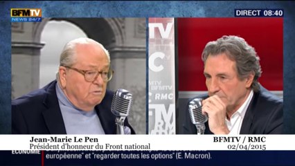 Le Pen maintient ses positions sur les chambres à gaz