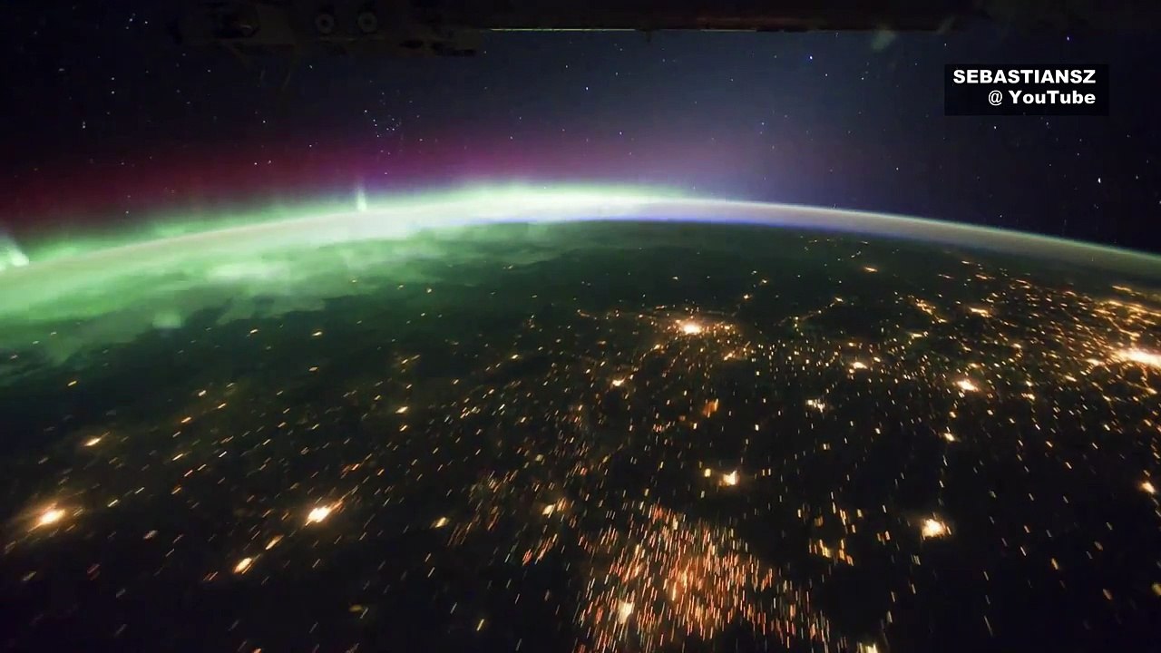 Earth at night seen from space