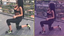 Kylie Jenner Hot CLEAVAGE During Sexy Workout