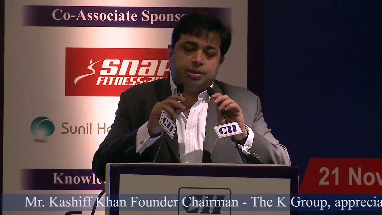 Kashiff Khan appreciated by Mr. Gaurav Marya at CII Leadership Summit 2014 held in New Delhi