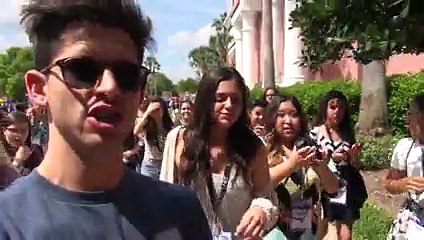 BETHANY MOTA INTERVIEW CRASHED BY FANS at PLAYLIST LIVE! - YouTube