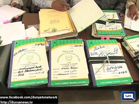 Dunya News-Lahore Cantonment polls: 259 nomination papers filed for 20 seats
