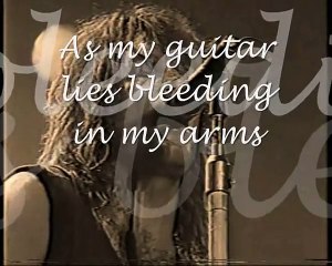 Bon Jovi - My guitar lies bleeding in my arms, video&lyrics