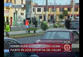 Callao: sicarios asesinan a obrero de 25 años en losa deportiva