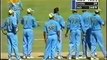 Funny cricket run out  India vs Australia 2001 Pune