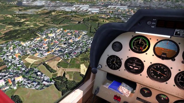 Flightgear en DR400 Dauphin aux environs de LFCA Avril 2015