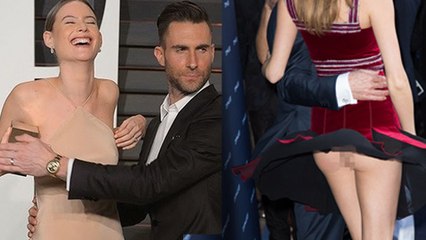 Behati Prinsloo Suffers Wardrobe Malfunction Again