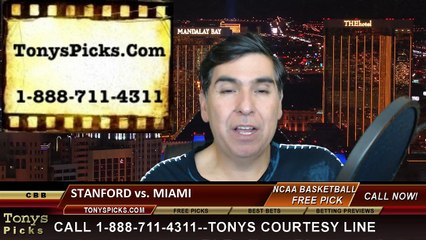 Miami Hurricanes vs. Stanford Cardinal Free Pick Prediction NIT Tournament College Basketball Odds Preview 4-2-2015