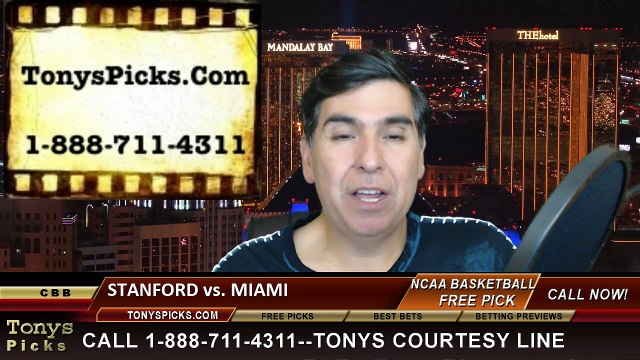 Miami Hurricanes vs. Stanford Cardinal Free Pick Prediction NIT Tournament College Basketball Odds Preview 4-2-2015