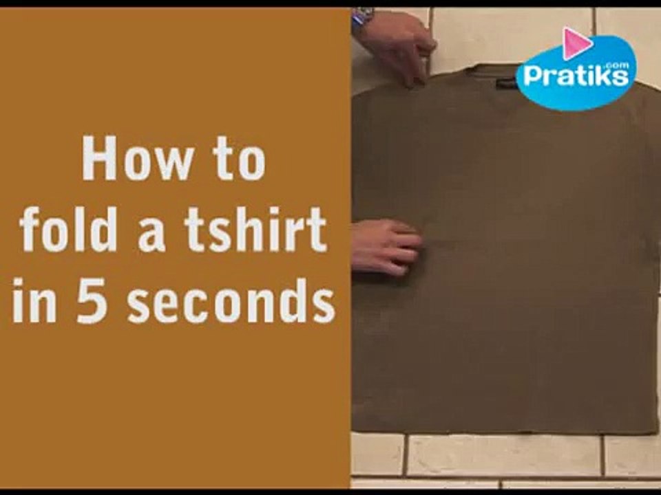 Comment Plier un T-Shirt en Trois Secondes : La Technique du Pincé Magique !