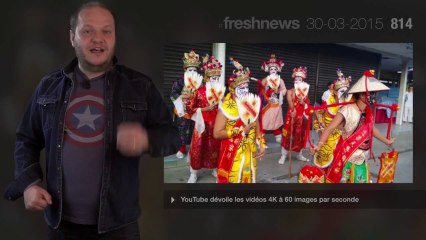 #freshnews 814 Gorilla Glass 4 incassable. Emvio Watch. YouTube 4K 60fps