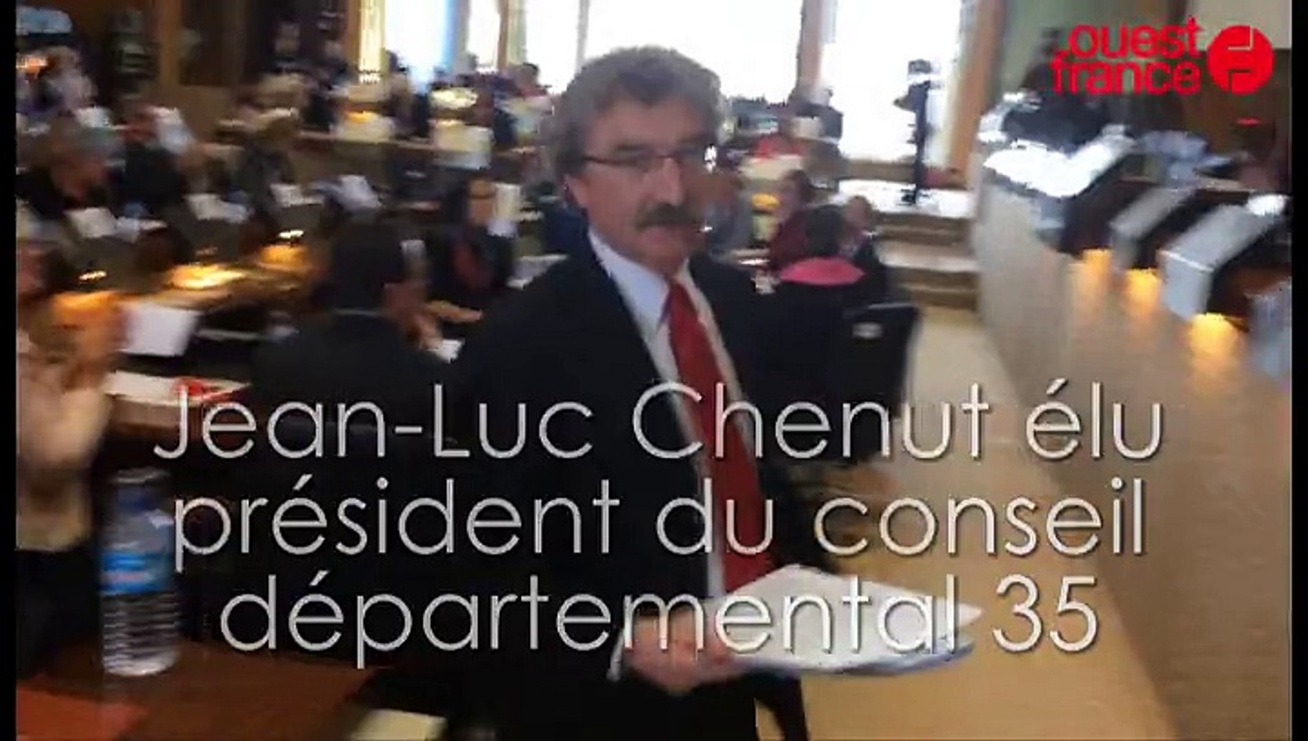 Jean-Luc Chenut élu président du conseil départemental d'Ille-et-Vilaine -  Vidéo Dailymotion